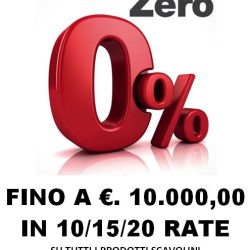 Promozione finanziamento tasso zero